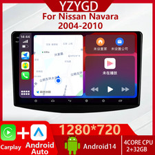 Per Nissan Navara 2004-2010 Radio Auto Multimedia GPS Carplay Stereo Android BT 