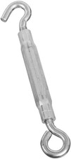 N221-887 2172BC Hook and Eye Turnbuckle in Zinc Plated,3/8" X 10-1/2"