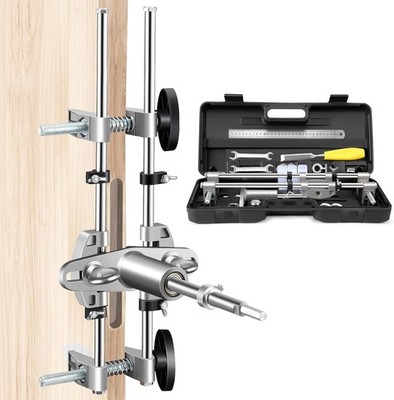 Door Mortise Lock Jig Installation Kit w/ 18mm 22mm 25mm Tungsten Steel Cutters