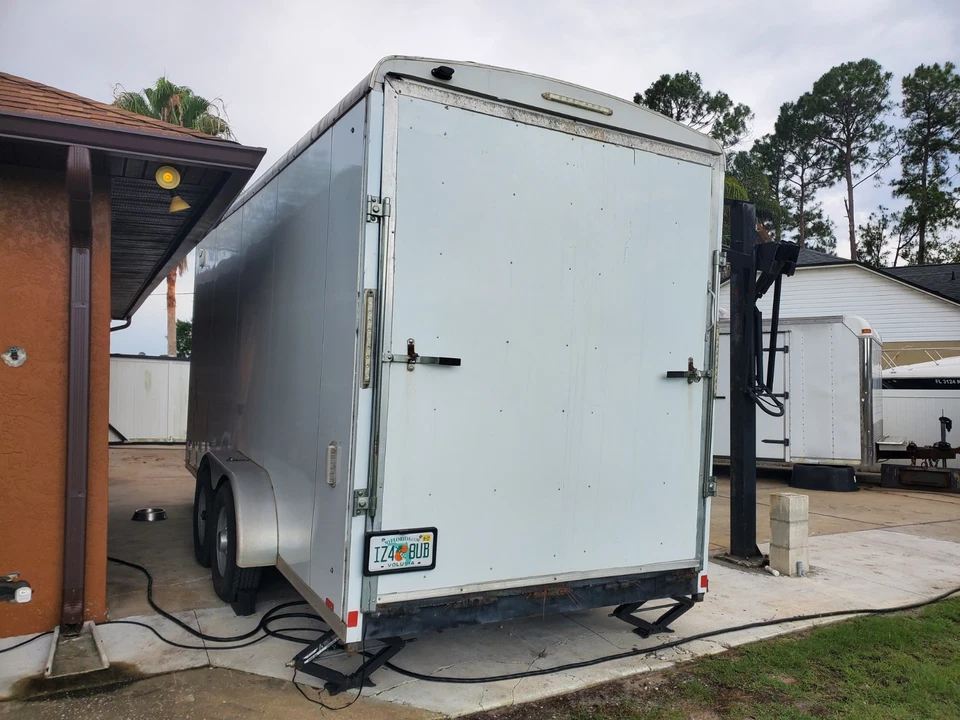 Remolque Pace American 2018 7x18'x8' X-Tall 14 k PBV cerrado paisajismo equipo Foto 4 de 4