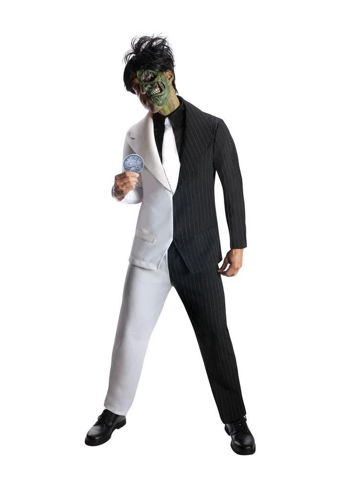 Men's DC Super Villains Two-Face Costume Black/White Large - Image 4 of 4