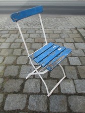 alter Biergartenstuhl Gartenstuhl Klappstuhl Stuhl (F4)