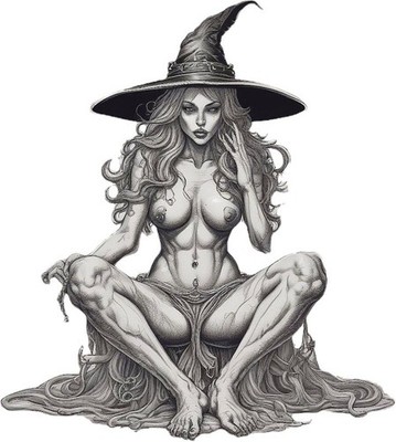halloween deko Hexe Zauberguss Bild 