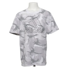 Adidas, T-shirt, Größe: 146/152, Grau/Weiß, Baumwolle/Polyester, Camouflage #Usf