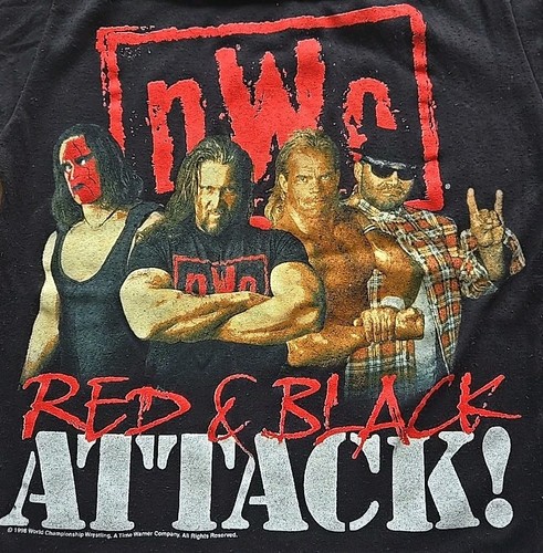Vintage 90s WCW NWO Shirt Size 8 Wormser Pajama Top 1998 - Picture 2 of 8
