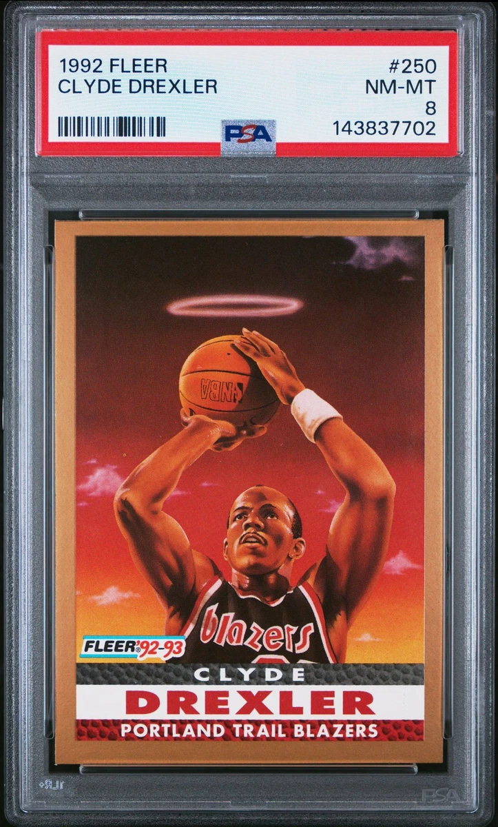 Fleer Clyde Drexler Basketball 1992-93 Season Sports Trading Cards 