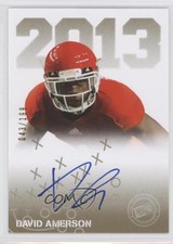 2013 Press Pass Press Pass Signings Gold 43/199 David Amerson #PPS-DA Auto 0b2