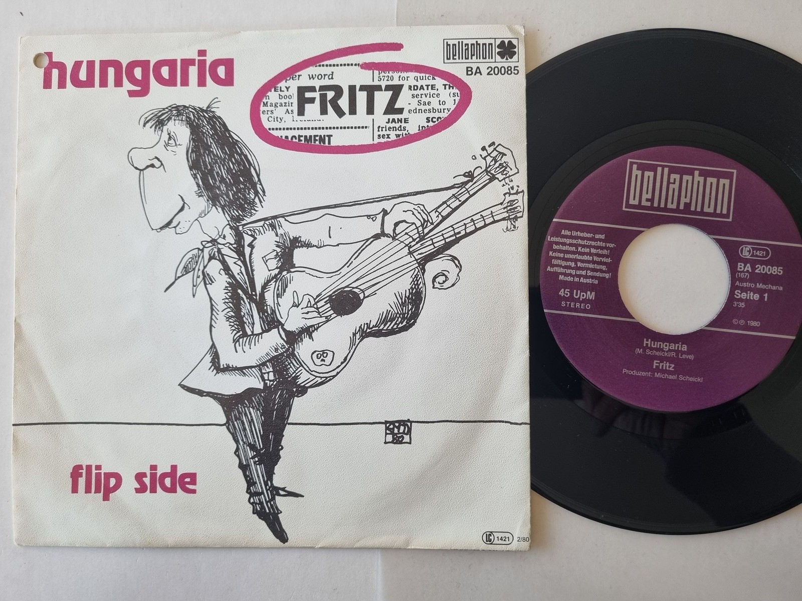 Hungaria - Fritz 7'' Vinyl Austria