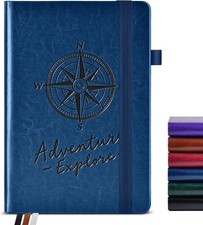 Lined Journal Notebook for Women Men, 160 Pages, A5 Hardcover Vintage Leather Jo