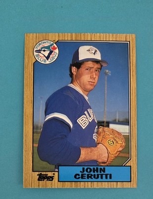 1987 Topps Tiffany RC #557 John Cerutti Toronto Blue Jays BASEBALL Card 5D