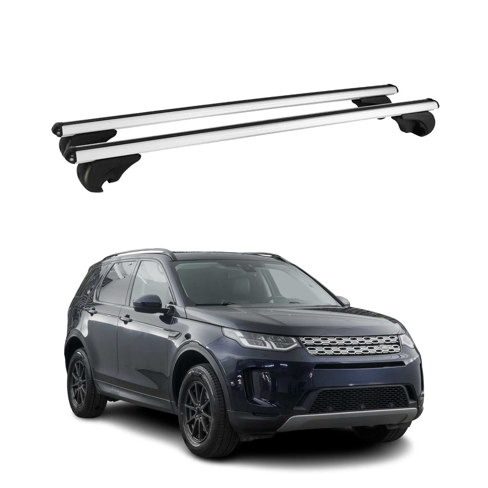 Barres de toit transversales alu gris Land Rover Discovery Sport 2015