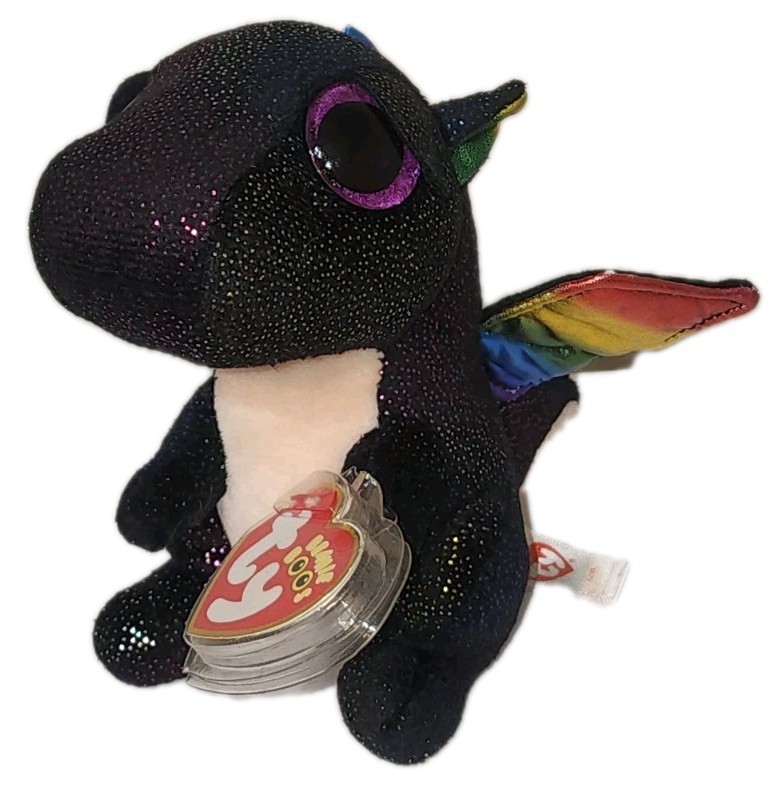 Ty Beanie Boos ANORA the Black Dragon (6 Inch) NEW MWMTs Stuffed
