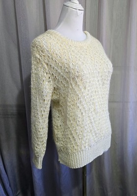 Escada Vintage Jumper s.M* Cream Knitted Made in West Germany 