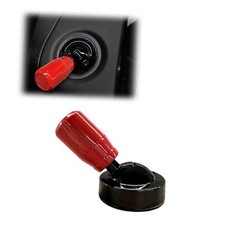 Car Joystick Push Start Button Cover, Cool Metal Automotive Engine One Red