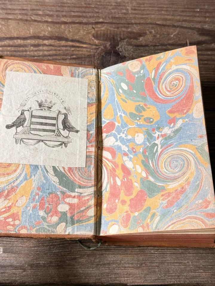 1757 & 1790 French Books w/ Corbeau de Vaulserre Noble Armorial Bookplate Rare - Image 4 of 4