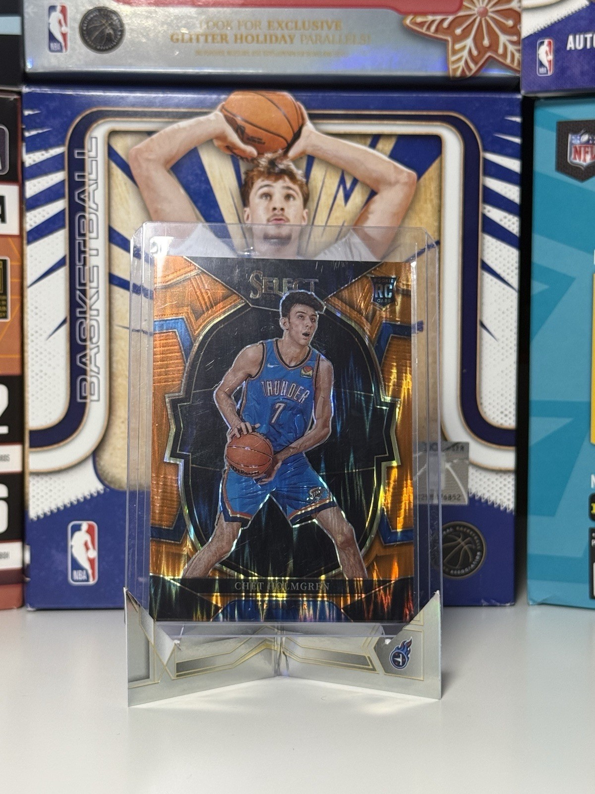 2022-23 Panini Select - Concourse Chet Holmgren #83 Orange Flash Prizm (RC)