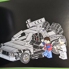 LEGO Ideas: The DeLorean Time Machine (21103) Complete W/Minifigures Inst. & Box