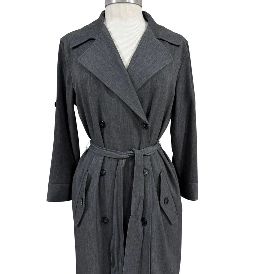 Gabardina gris Y2K American Living de colección talla 12 Foto 4 de 4