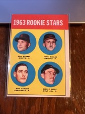 Ron Herbel John Miller Taylor Wally Wolf 1963 Topps Rookie Stars RC #208 EX +/-