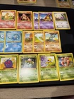 Vintage 1999 Pokemon 15 Card Lot Base Set 2 Abra Charmander Ivysaur