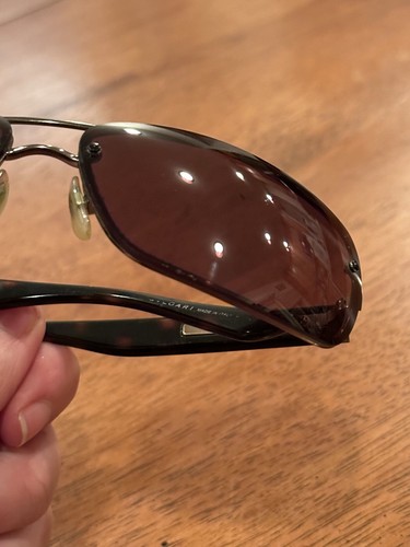 BVLGARI 138/73 Brown Mens 63-13 125 3N Sunglasses w/ Case AUTHENTIC 1 Owner - Picture 3 of 9