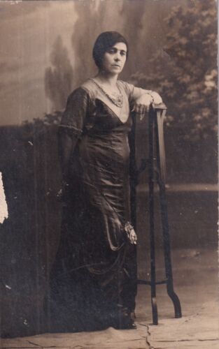 EGYPT VENTAGE PHOTO - CURVE SEXY LADY . 1910 S - 第 1/1 張圖片
