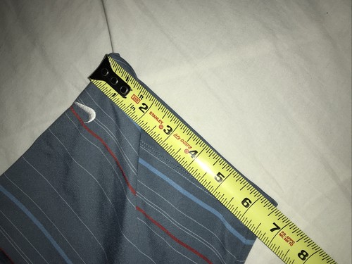 Nike Golf Fit blu secco nero a righe golf polo uomo poli spandex media - Foto 12 di 12