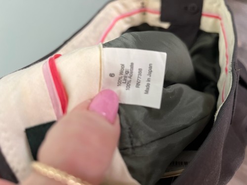 NWT J. Crew Favorite Fit 100% Wool Gray Trouser Dress Pants Womens Size 6 Work - Picture 8 of 9