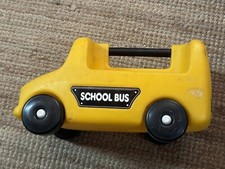 Step 2 Chunky People School Bus Push Around Vintage Toy USA Made