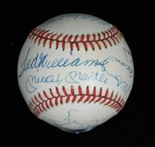 500 Home Run Club Signed ONL Baseball by 11 JSA Authenticated Mantle/Mays/Aaron