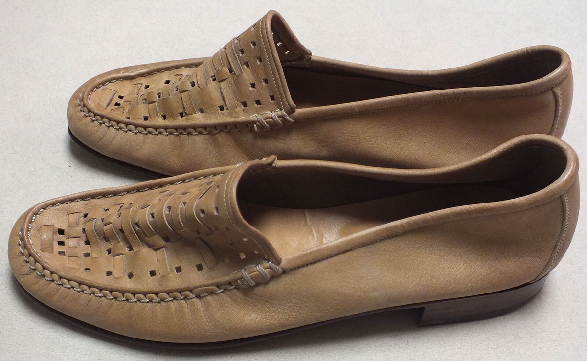 Vintage Sergio Valente Boxer Men\'s Dress Shoes Loafers Tan Leather sz 11 Sergio Flexible Venetian Driving Loafer | Vance Footwear main image 4