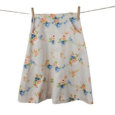 Vintage 60s 70s Housewife Skirt Size 2/4 26" Knee Length Floral Cottagecore