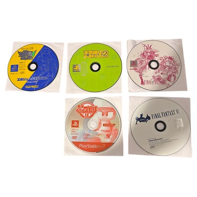 Playstation Bulk Lot of 05 Games disc only japan import