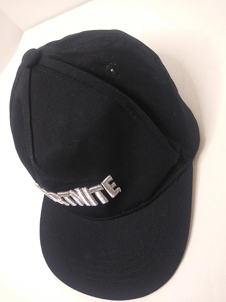 FORTNITE Baseball Hat Cap 2022 Epic Games Black W/White Stitching Snap Back  - Image 3 of 4