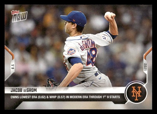 2021 Topps Now 318 Jacob deGrom