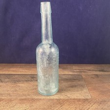 VTG Solon Palmer's Florida Water New York Clear Glass Bottle 2.5"Dia x 8.75"H