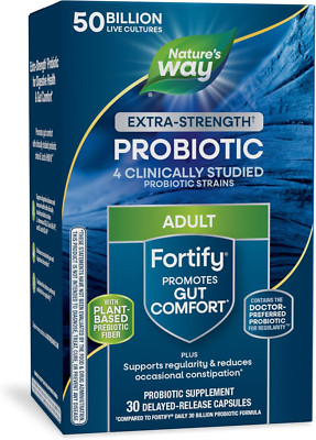 Extra Strength** Fortify Probiotic, Prebiotics, 50 Billion Live Cultures, Dig...