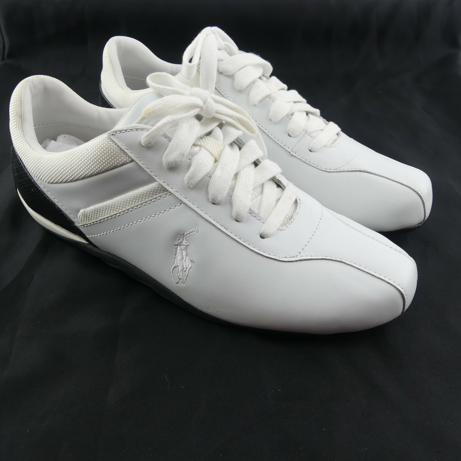 ralph lauren white tennis shoes