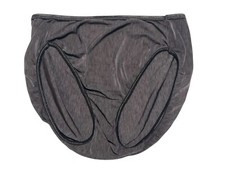 VTG Vanity Fair Black Nylon Blend High-Waisted Cut Panties Size 7 Brief