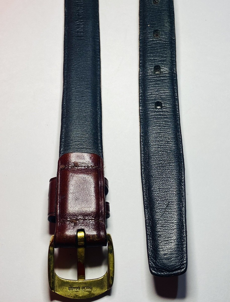 Henry Grethel Brown Leather Belt Size 34 Antique Cowhide  display picture 3