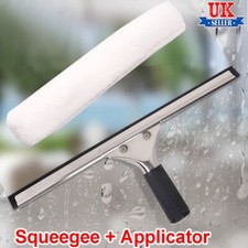 Professional Window Cleaning Equipment Glass Rubber 14" Squeegee Blade + Cleaner