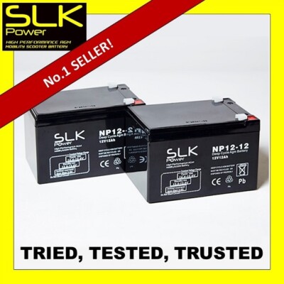 2 x (12 Volt) 12AH 22 33 36 40 50AH 55 75AH MOBILITÄTSROLLER ROLLSTUHL BATTERIEN