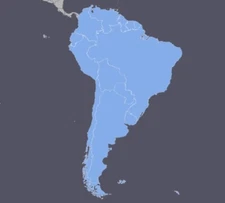 South America GPS Map 2026 for Garmin devices on microSD