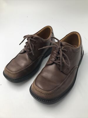 Boy's Ecco Light Leather Brown - 30 - Lace Up Shoes