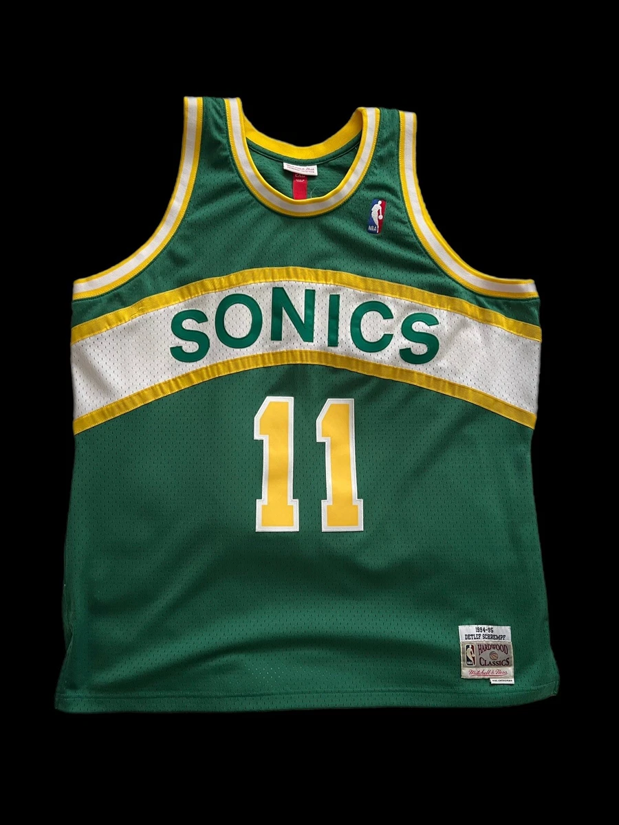 Detlef Schrempf Seattle SuperSonics Mitchell & Ness 1994-95 Hardwood Classics Swingman Player Jersey - Green