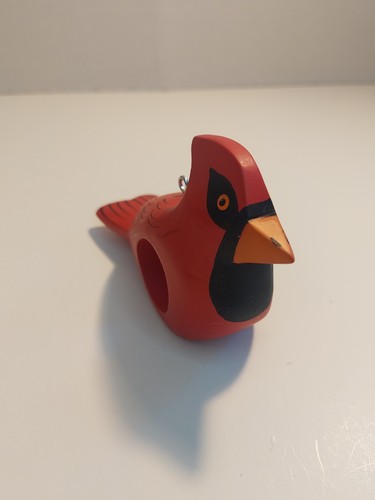 Vintage Red Cardinal Bird Napkin Rings? Ornament Painted Christmas Set Of 6 - Picture 7 of 12