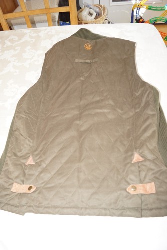 Beretta Quilted Canvas Lined Shooting Vest Medium - Picture 9 of 12