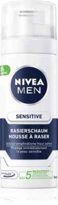 NIVEA MEN Sensitive Rasierschaum 200ml (3er Pack) | 0% Alkohol | Smooth Shave