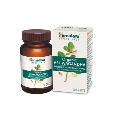 Himalayya Organic Ashwagandha For Stress and Boost energy 30 tablets free ship