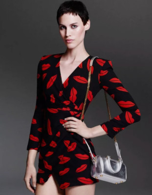 SAINT LAURENT - THE FAMOUS $3,650 ''LIPS PRINT'' DRESS (TOTALLY ICONIC!!!) F40